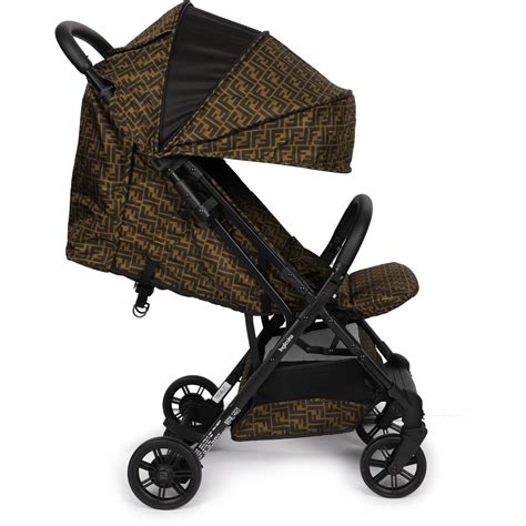 brown fendi stroller|fendi pram stroller.